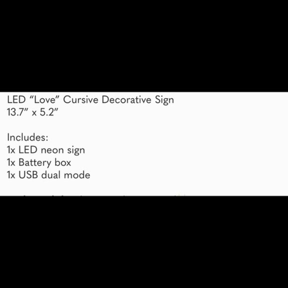 Neon LED Pink Love Light Sign - Picture 4 of 4